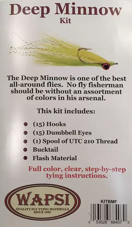 Deep Minnow Fly Tying Kit
